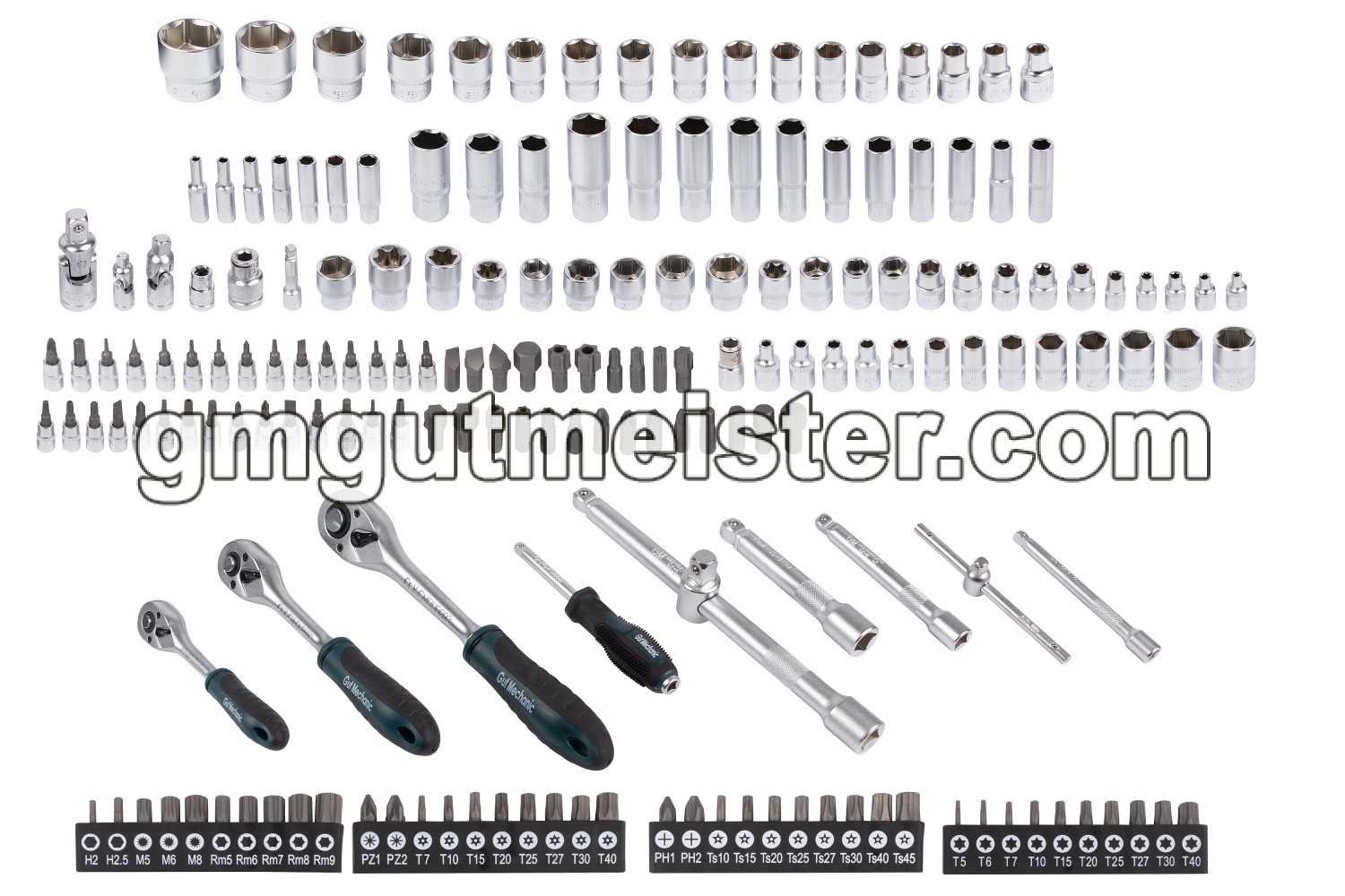 НАБІР ІНСТРУМЕНТІВ В ЛОЖЕМЕНТІ GUT MECHANIC 192ШТ STS10192 - фото 9